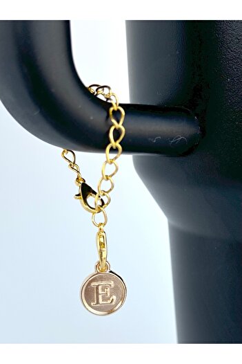 Stanley Gold Thermos Compatible Letter Accessory / Thermos Charm / Thermos and Bag Ornament