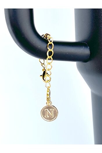 Stanley Gold Thermos Compatible Letter Accessory / Thermos Charm / Thermos and Bag Ornament