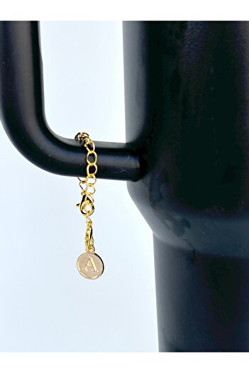 Stanley Letter a Gold Thermos Compatible Accessory/Letter Thermos Charm/Letter Thermos and Bag Ornament