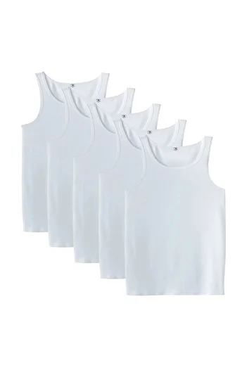 marufshop Ανδρικό μεγάλο μέγεθος 5 τμχ Classic Cotton Battal - Redzone