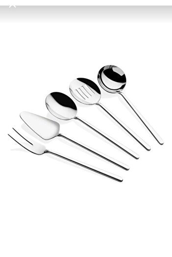 elfnur Yetkin Milano 5 Piece 18/10 Stainless Steel Sauce Serving Set