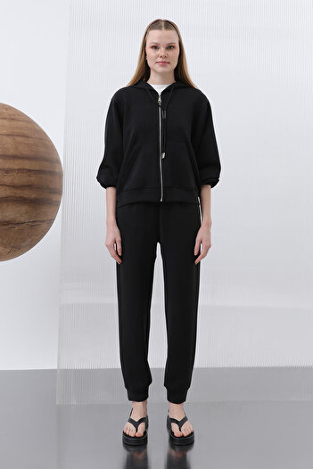 REMSA Modal Trousers - Elastic Leg - Black (32179)