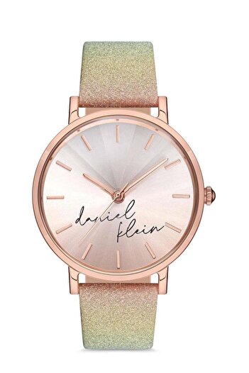Daniel Klein Women's Multicolor Leather Wristwatch - Dk.1.12643.1 Metal Case