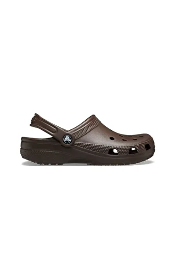 Crocs Unisex Brand Logo Άνετες καφέ παντόφλες καθημερινής χρήσης 10001-21Q