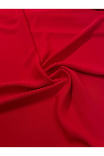 Takı Sever Red Adriana Crepe Georgette Fabric Couple Dress Skirt Shirt Bluz Vb