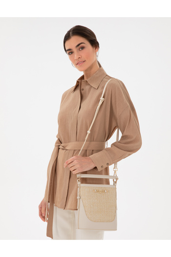 Pierre Cardin Ecru Straw Bag 50305592 -Vr019