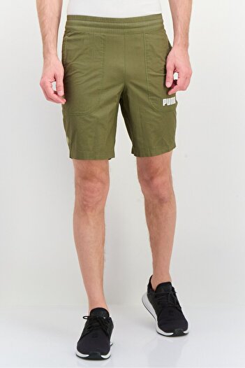 Puma Men Sportswear Fit Training Shorts, Olive