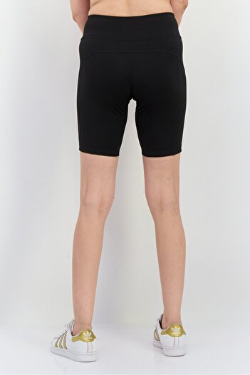 Puma Women Sportswear Fit Rtg 7 Inseam Brand Logo Outdoor Tight Shorts, Black