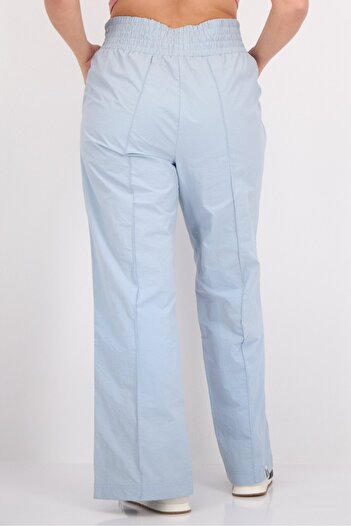 The Giving Movement Women Regular Fit Brand Logo Wide Leg Pants, Light Blue