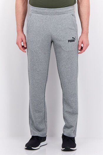 Puma Men Sportswear Fit Drawstring Outdoor Sweatpants, Grey