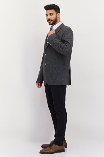 BOSS Men Regular Fit Heather Semi-Formal Blazer, Grey