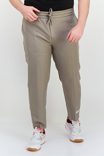 The Giving Movement Men Regular Fit Brand Logo Straight Leg Pants, Grey
