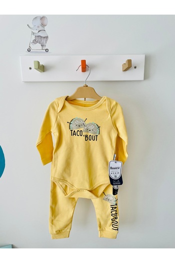 Miniworld Baby Boy Suit 100% Cotton Seasonal Suit (Body + Pants)