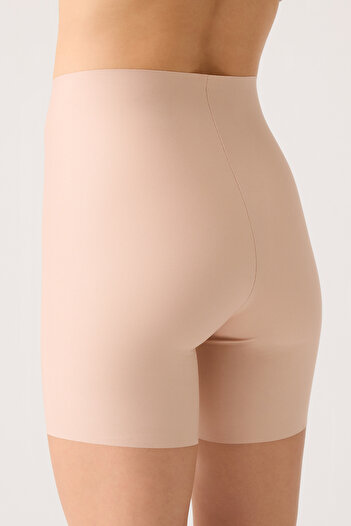 Los Ojos Laser Cut High Waist Invisible Boxer High Waisted Boyshort