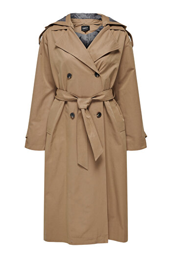 ONLY Cotton Blended Trench Coat with Doors Reguler Fit 15335060