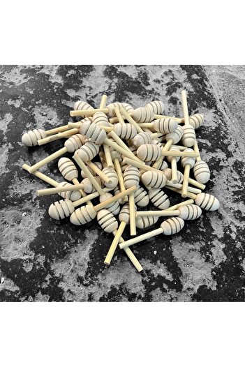 Sirus Kamptek Wooden Handmade Natural Mini Honey Spoon 5 cm One Pack 6 Pack