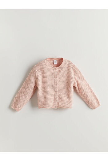 LC Waikiki Lcw Kids Crew Neck Cotton Girls Cardigan