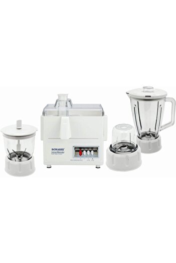 sonashi 4 In 1 Blender With Unbreakable Jar & Mill, 500 W - Sjb-309