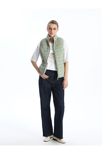 LC Waikiki Stand Collar Women's Puffer Vest