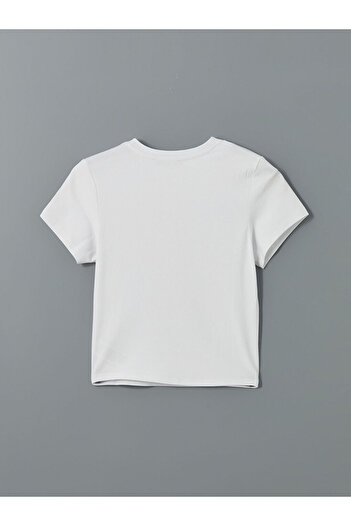 LC Waikiki Xside Crew Neck Bear Printed Women's T-Shirt