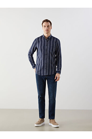 LC Waikiki Regular Fit Long Sleeve Striped Men's Shirt