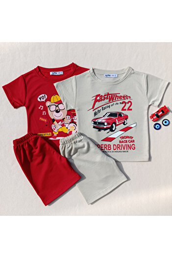 siyalife Boy's 2-Piece T-Shirt and Shorts Set