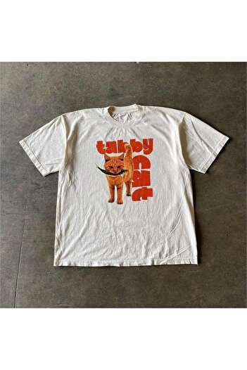 Köstebek Ecru Tabby Cat Unisex T-Shirt