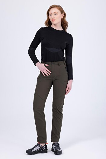 2AS Γυναικείο παντελόνι Bosie Thin Softshell Χακί
