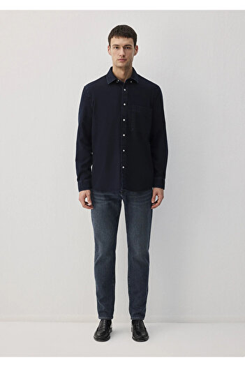 Mavi Lacivert Denim Gömlek  Regular Fit / Normal Kesim 0211281-18790