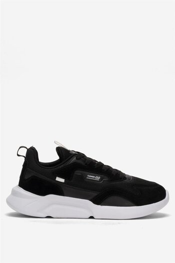 Liger Men's Daily Comfortable Walking Sports Shoes Black - White
