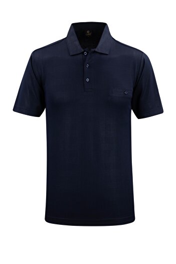 Çizgi Triko Men's Polo Neck Classic Fit T-Shirt with Pocket - 5107