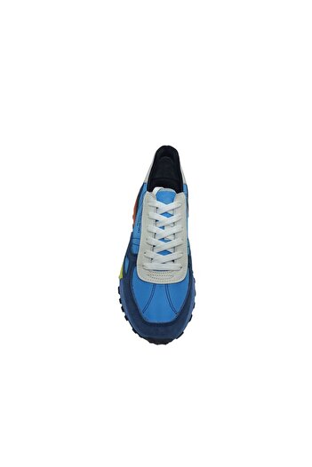 MARCOMEN MAVİ DERİ ERKEK SNEAKER AYAKKABI