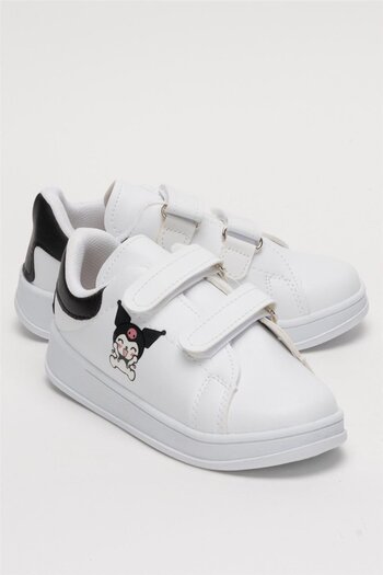 Liger Children's Kuromi Printed Velcro Unisex Sports Shoes Black