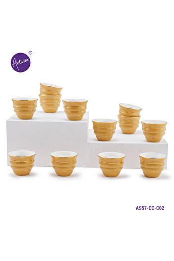 ARTIVIRA 12 Pieces Porcelain Arabic Coffee Cup Set -ARTIVIRA -AS57