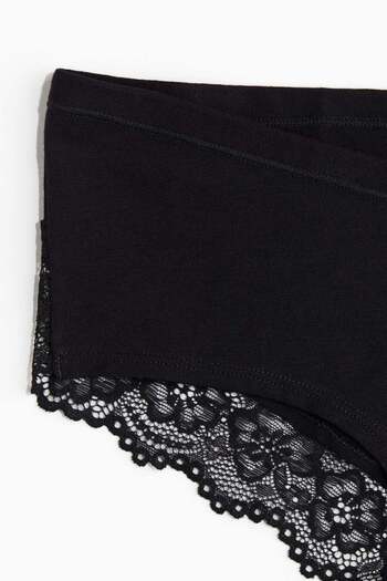 H&M MAMA 5-pack lace-trimmed cotton hipster briefs