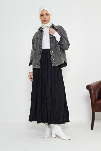 RTBUTİK Fusta Hijab Crinkle Crinkle, Fusta Hijab, Fusta Cadou pentru Femei