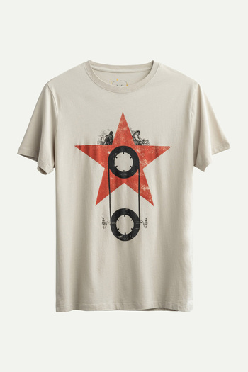 KAFT Unisex Regular Fit Design T-Shirt - on the Stars
