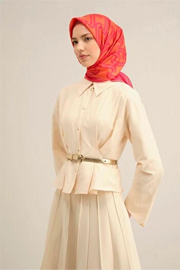 Armine Armi̇ne Twill Silk Scarf 2025 Summer Season 9343D02-89