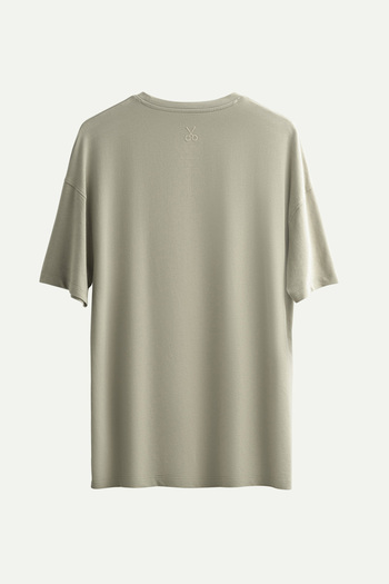 KAFT Unisex Oversize/ Relax Fit Basic T-Shirt - Μπέτον