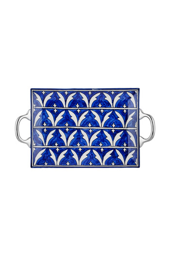 The Mia Corallo Serving Tray Blue 47x27 cm