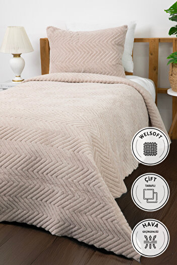 FAVORA Liena Wellsoft Single Bedspread - Beige
