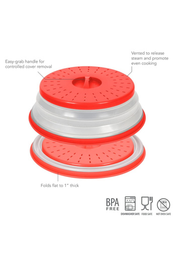 Tovolo Heat-Resistant Sturdy Collapsible Microwave Food Cover