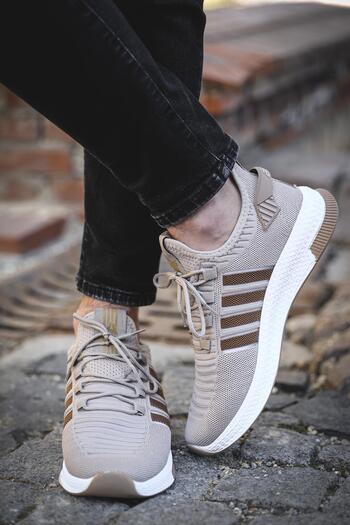 Oksit Ald Şerit Detaylı Kalın Taban Erkek Sneaker