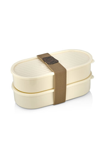 Dem Home 2 Layers Food Storage Container Lunch Box Set - Athlete Diet Student Fitness School Work Lunch Box
