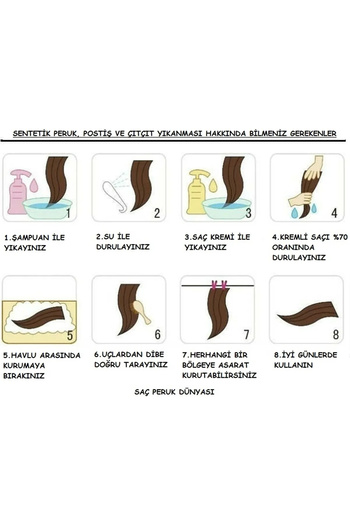 CREST E-TİCARET Short Hair! !! Men's Synthetic Short Length Wig Product Length: 25 – 30cm Product Weight: 110 – 120Gr.Copper