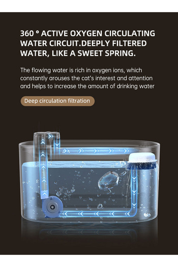 KidLe 3L Large Capacity Cat Water Fountain Automatic Cat Water Dispenser