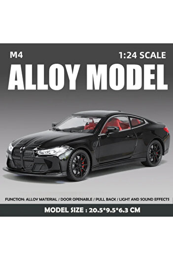Choice1 black Alloy 1:24 Scale BMW M4 Sport Car Model Simulation Diecast Toy Vehicle Collection Home Decor C