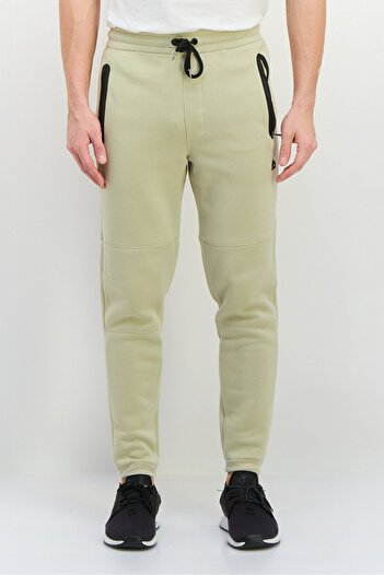 RBX Men Tapered Fit Outdoor Sweatpants, Beige
