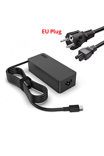 Choice EU Plug Cord 65W 20V 3.25A USB C Laptop Charger Adapter for Lenovo ThinkPad Hp Chromebook Yoga Huawe