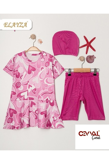 Elayza 3'Li Children's Set - Boneli Culverts with Shorts and Top